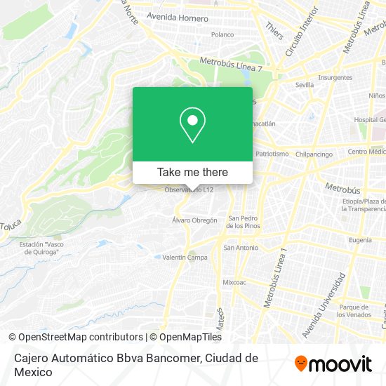 Cajero Automático Bbva Bancomer map
