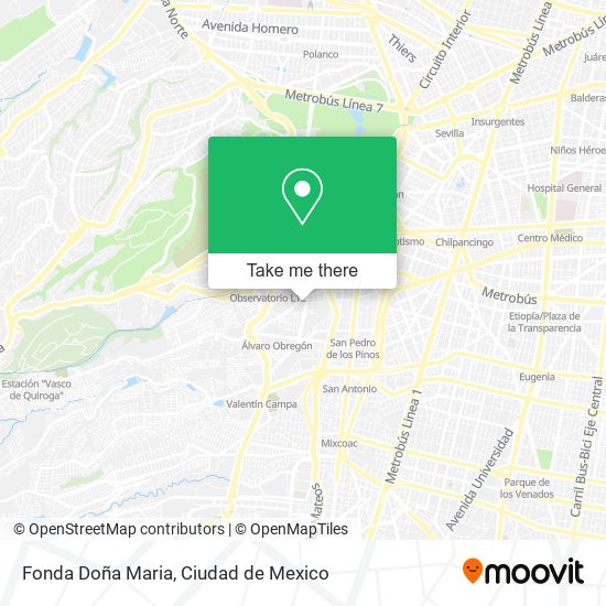 Fonda Doña Maria map
