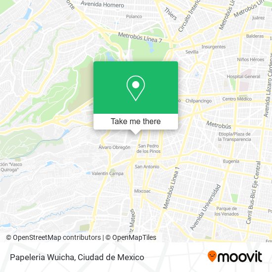 Papeleria Wuicha map