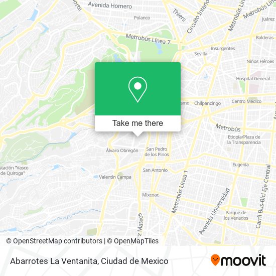 Abarrotes La Ventanita map