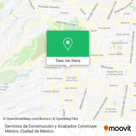 Servicios de Construccion y Acabados Construye México map