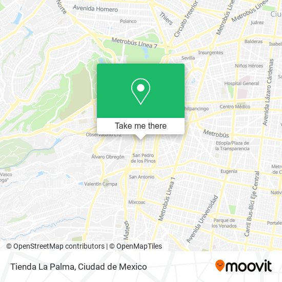 Mapa de Tienda La Palma