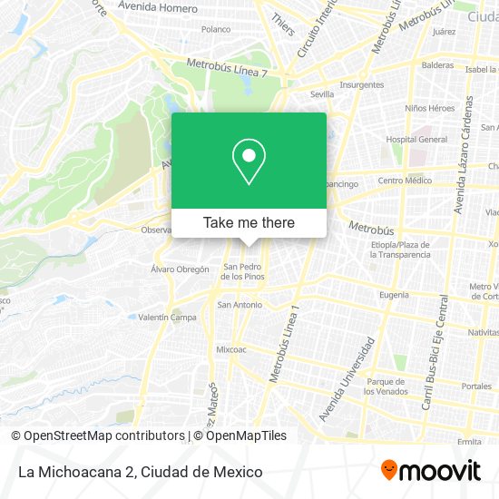 La Michoacana 2 map