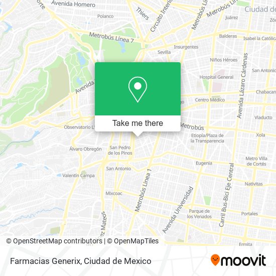 Mapa de Farmacias Generix