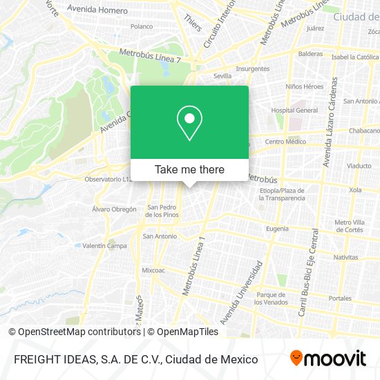 FREIGHT IDEAS, S.A. DE C.V. map