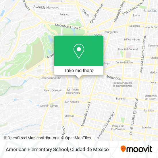 American Elementary School map