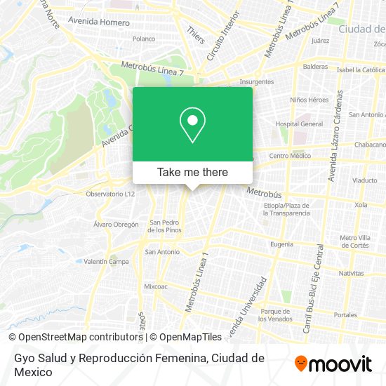 Gyo Salud y Reproducción Femenina map