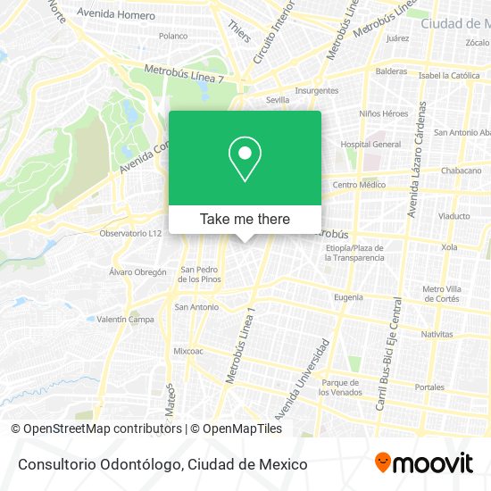 Consultorio Odontólogo map