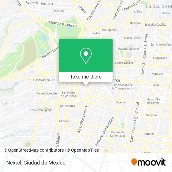 Mapa de Nextel