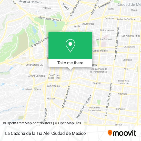 La Cazona de la Tía Ale map