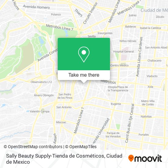 Sally Beauty Supply-Tienda de Cosméticos map