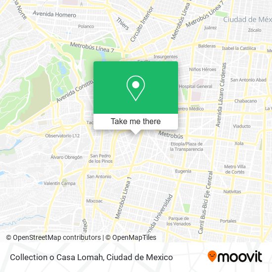 Collection o Casa Lomah map