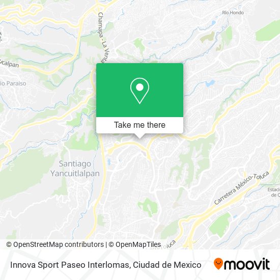 Innova Sport Paseo Interlomas map