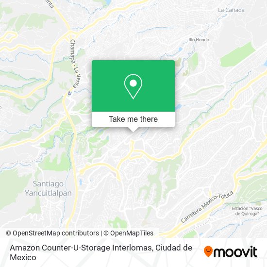 Amazon Counter-U-Storage Interlomas map