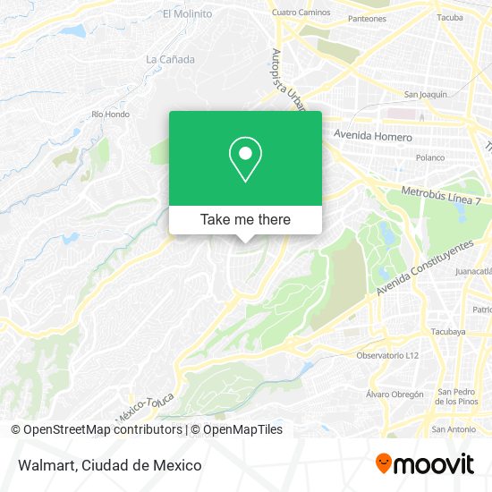 Mapa de Walmart