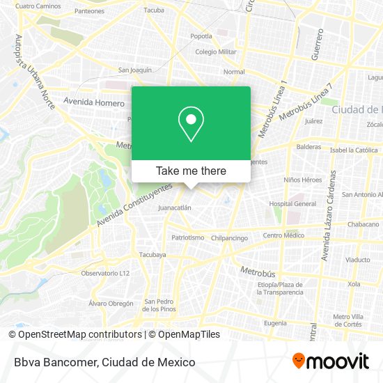 Mapa de Bbva Bancomer