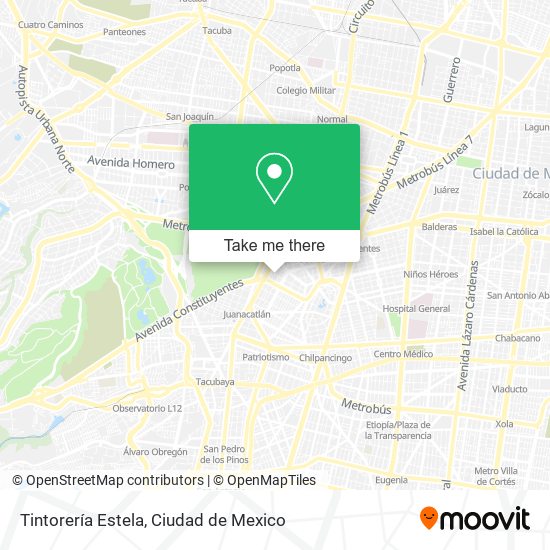 Mapa de Tintorería Estela