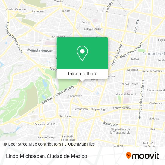 Lindo Michoacan map