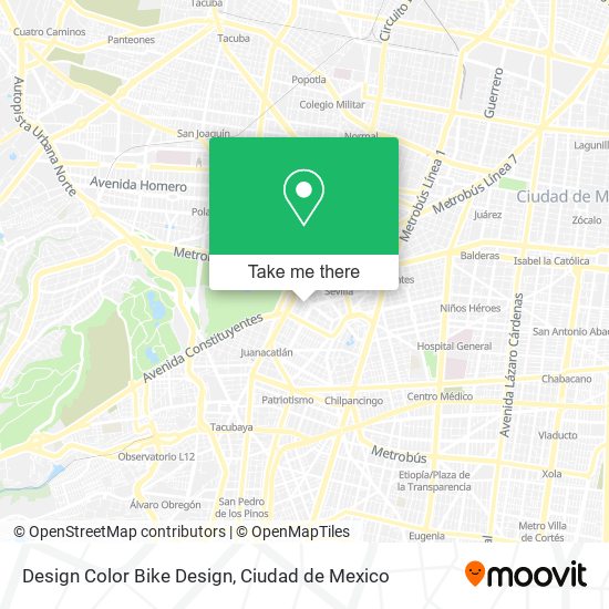Mapa de Design Color Bike Design