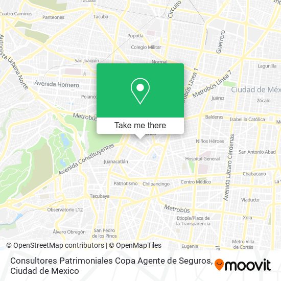 Consultores Patrimoniales Copa Agente de Seguros map