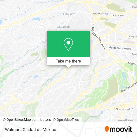 Mapa de Walmart