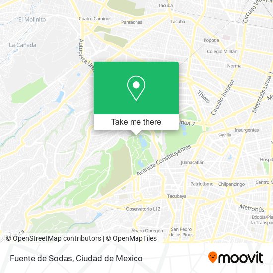 Fuente de Sodas map