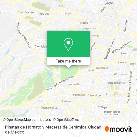 Plnatas de Hornato y Macetas de Cerámica map