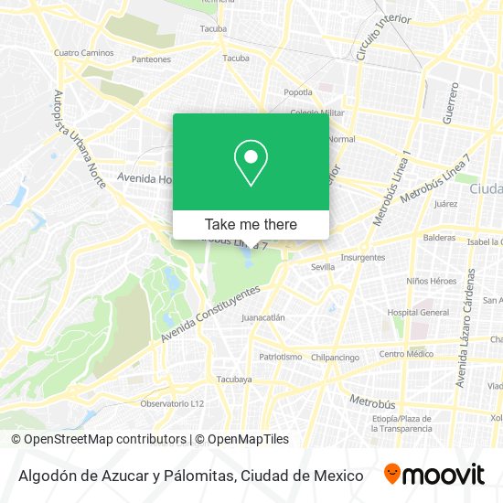 Algodón de Azucar y Pálomitas map