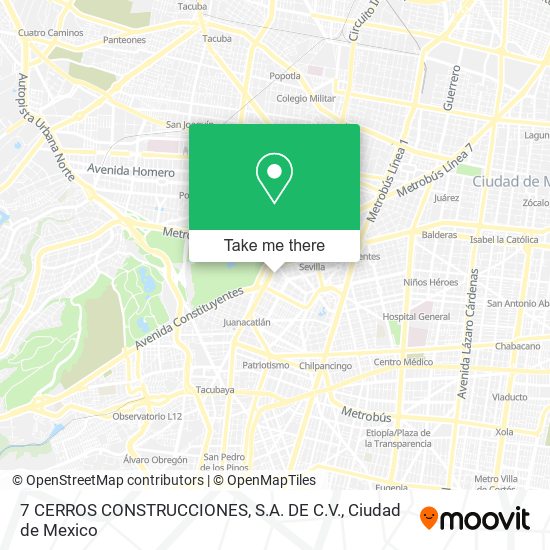 7 CERROS CONSTRUCCIONES, S.A. DE C.V. map