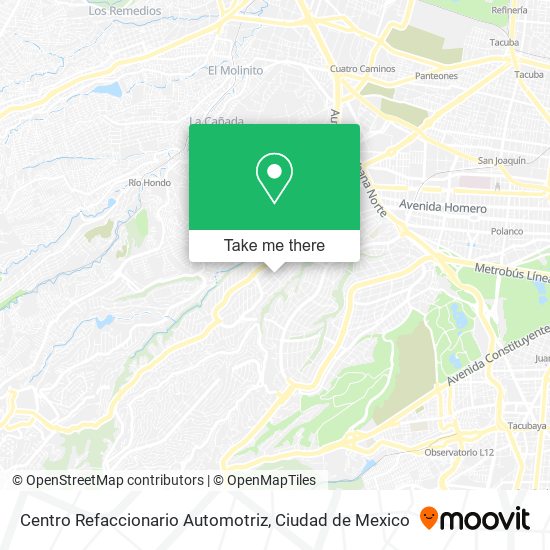 Centro Refaccionario Automotriz map