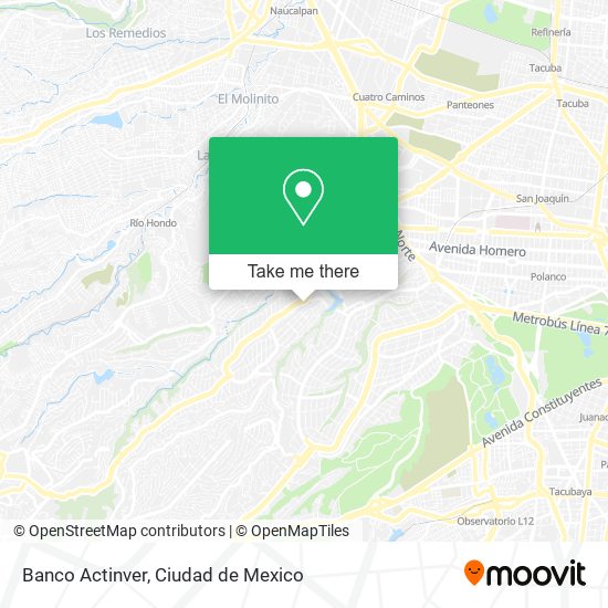 Banco Actinver map