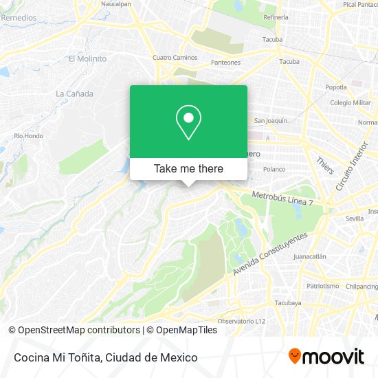 Cocina Mi Toñita map