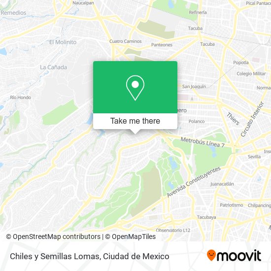 Mapa de Chiles y Semillas Lomas