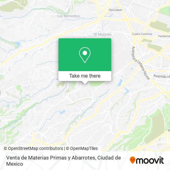 Venta de Materias Primas y Abarrotes map