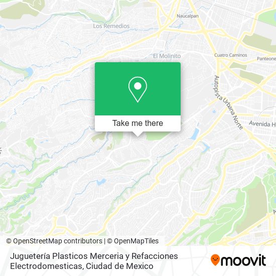 Mapa de Juguetería Plasticos Merceria y Refacciones Electrodomesticas
