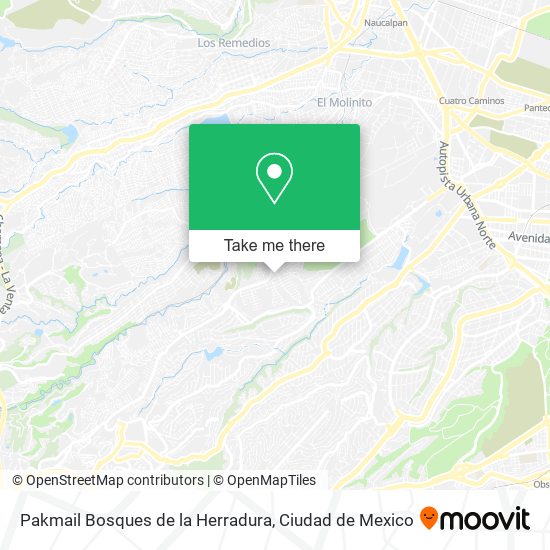 Pakmail Bosques de la Herradura map