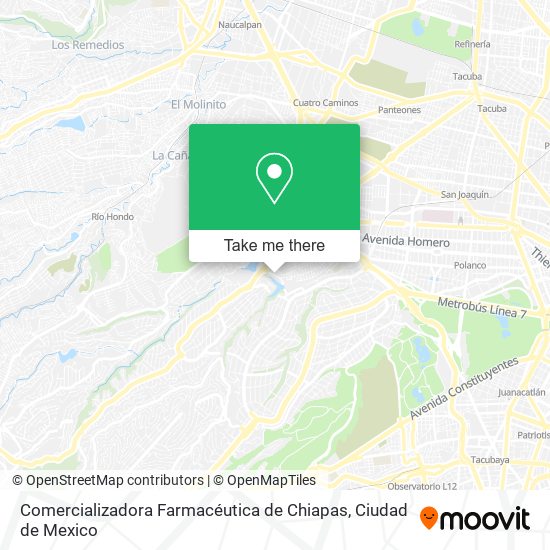 Comercializadora Farmacéutica de Chiapas map