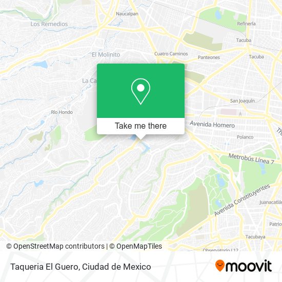 Mapa de Taqueria El Guero