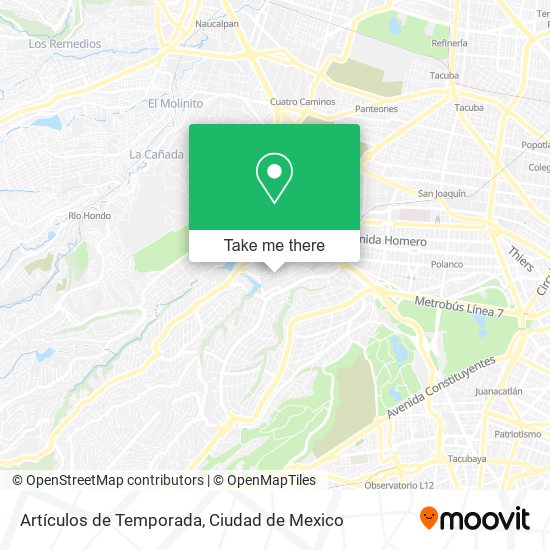 Artículos de Temporada map