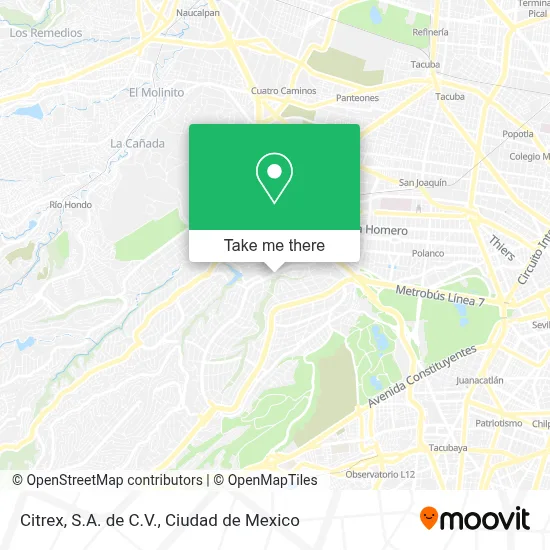 Citrex, S.A. de C.V. map