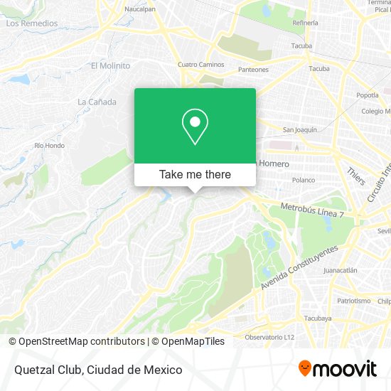 Quetzal Club map