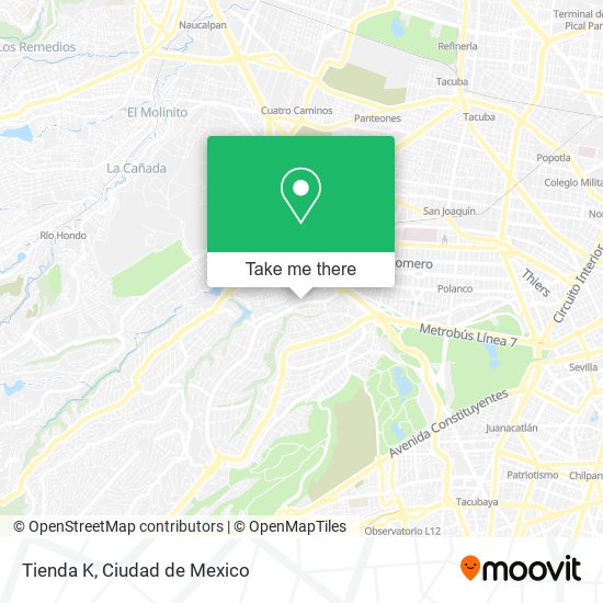 Mapa de Tienda K