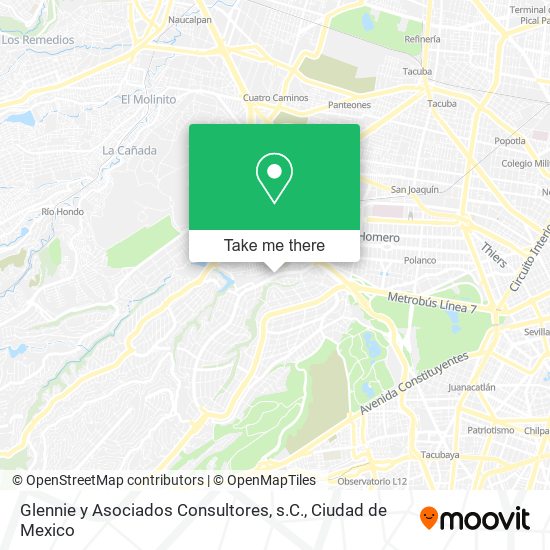 Glennie y Asociados Consultores, s.C. map