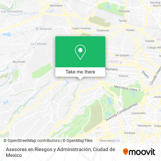 Asesores en Riesgos y Administración map