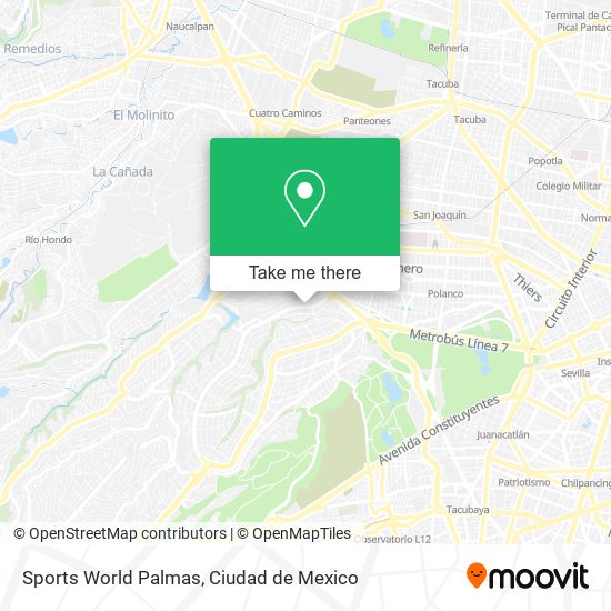 Mapa de Sports World Palmas