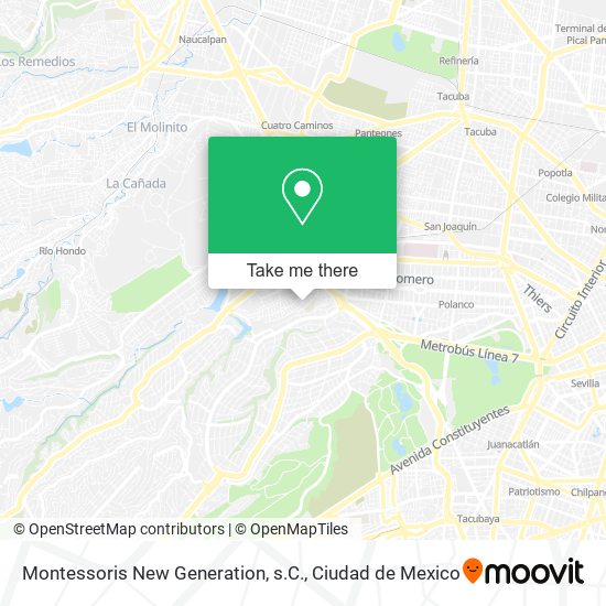 Montessoris New Generation, s.C. map