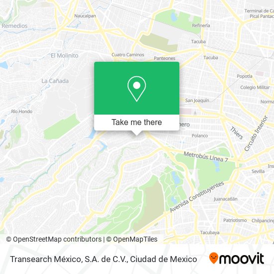 Transearch México, S.A. de C.V. map