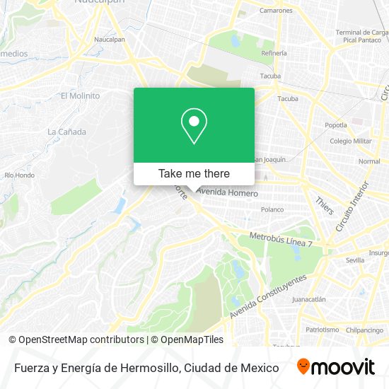 Fuerza y Energía de Hermosillo map