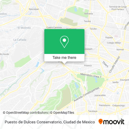 Puesto de Dulces Conservatorio map