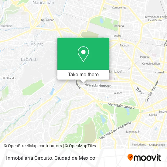 Inmobiliaria Circuito map